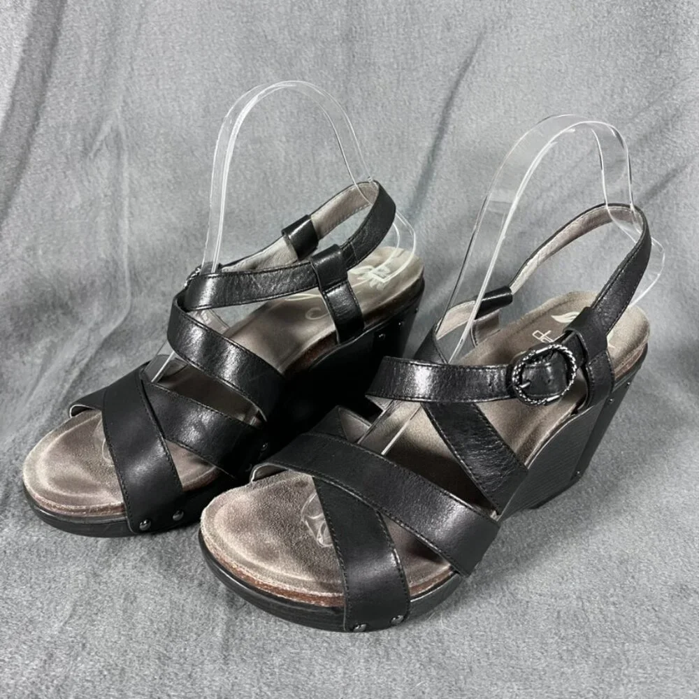 Dansko Frida Wedge Sandal Size 38 7.5-8 - Picture 2 of 6